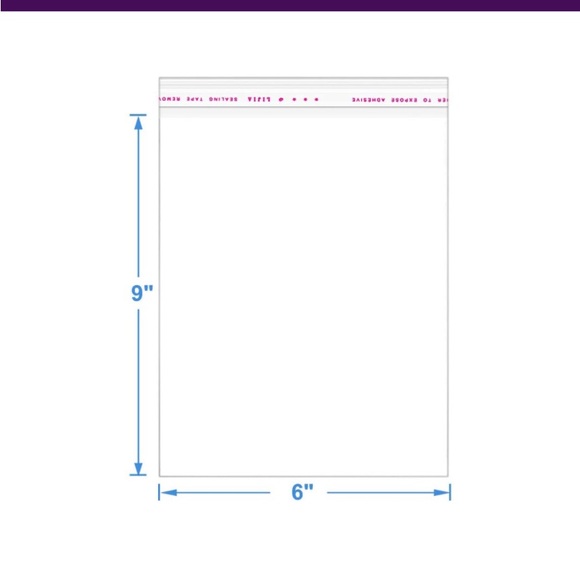 40pcs Bundle 20ct (6x9”) & 20ct (8x10”) Clear Cello Bags w/Free Stickers 🍃🆕🍃 - Picture 7 of 11
